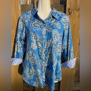 Chaps Ralph Lauren button Top szL